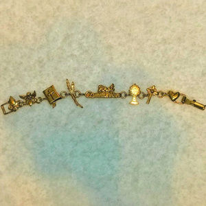 Girl's First Communion Gold Bracelet